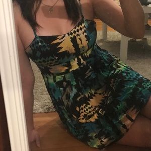Jungle Abstract Mini Dress